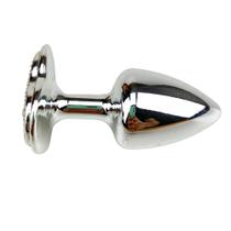 Plug Anal com Pedra Coração Cravejada em Strass Plug Anal com Pedra Coração Cravejada em Strass