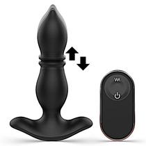 plug anal com vibrador controle remoto e vai e vem Piercing Duke Sextoy