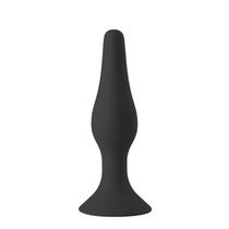 Plug Anal Cônico com Ventosa em Silicone - 12,5 cm x 3,2 cm