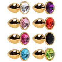 Plug Anal Cônico Dourado M Sexy Import