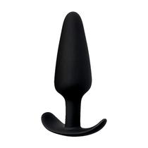 Plug Anal Cônico em Silicone 12,5 x 3,2cm - Preto