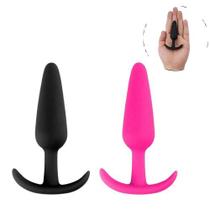 Plug Anal Cônico em Silicone - Tamanho 8.5x2.1 (Rosa )