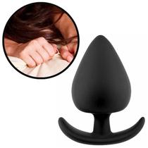 Plug Anal Cônico em Silicone Tamanho M 6,7 x 3,5cm