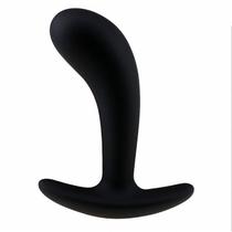 Plug Anal Curvado Grande em Silicone - 12,5 cm x 3,5 cm Plug Anal Curvado Grande em Silicone - 12,5 cm x 3,5 cm