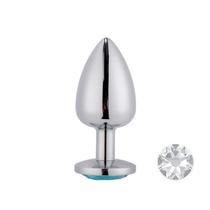 Plug Anal de Aço com Joia Sexshop Fetiche Prazer Plug Anal de Aço com Joia Sexshop Fetiche Prazer