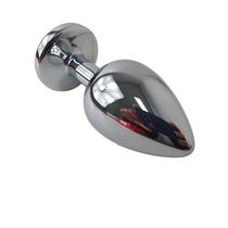Plug Anal de Aço com Joia Sexshop Fetiche Prazer Plug Anal de Aço com Joia Sexshop Fetiche Prazer