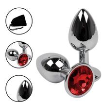 Plug Anal de Aço Tamanho Médio Iniciante - Sex Shop