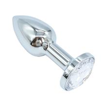 Plug anal de luxo em metal, com formato cônico - tamanho PP Plug anal de luxo em metal, com formato cônico - tamanho PP