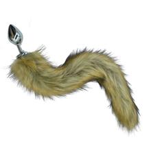 Plug Anal de Metal com rabo de raposa artificial