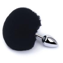 Plug Anal de Metal Médio com Pompom - Acessório Sensual Plug Anal de Metal Médio com Pompom - Acessório Sensual