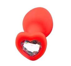 Plug Anal de Silicone com Pedra de Cristal Plug Anal de Silicone com Pedra de Cristal
