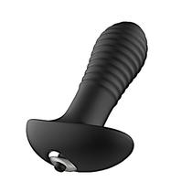 Plug anal de silicone com vibrador S-hande spiral