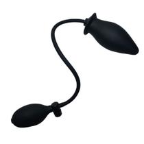 Plug Anal de Silicone Inflável Cônico