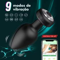 Plug Anal Dilatador Sexo Silicone C/ Controle Por Aplicativo