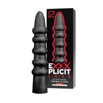 Plug Anal e Vaginal Exxxplicit Love Black 21,0 x 3,5cm Plug Anal e Vaginal Exxxplicit Love Black 21,0 x 3,5cm