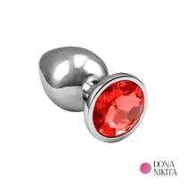 Plug Anal em Alumínio com Pedra em Cores Diversas