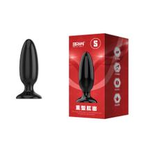 Plug anal em Formato Cônico em Silicone, Possui Base de Segurança e Ventosa - 10 x 4 cm - Exclusiva SexShop