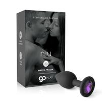 Plug Anal em Silicone Go Play Niu - Preto