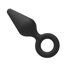 Plug Anal em Silicone Premium com Alça para o Dedo - 11,6cm