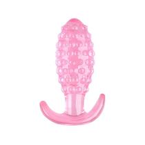 Plug Anal em Silicone Texturizado com Bolinhas - 10,5 cm x 3,5 cm Plug Anal em Silicone Texturizado com Bolinhas - 10,5 cm x 3,5 cm