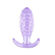 Plug Anal em Silicone Texturizado com Bolinhas - 12,0 cm x 4,0 cm Plug Anal em Silicone Texturizado com Bolinhas - 12,0 cm x 4,0 cm