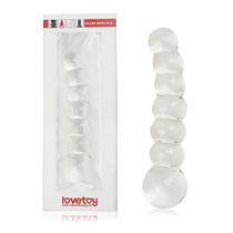 Plug Anal em Vidro Bolinhas Escalonado - Sex shop Plug Anal em Vidro Bolinhas Escalonado - Sex shop