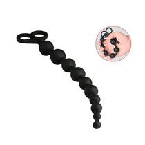 Plug Anal Escalonado com Alça em Silicone Premium - Massajador