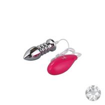 Plug Anal Escalonado Com Vibro 100x40mm Sex Toy