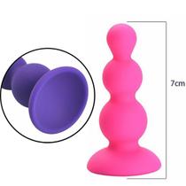 Plug Anal Escalonado em Silicone - Tamanho P - 7,5x2,7CM - Aphrodisia