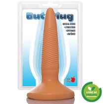 Plug Anal finco com estrias Pele - Sexshop Plug Anal finco com estrias Pele - Sexshop