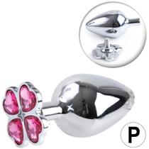 Plug Anal Formato de trevo Base de Rosqueavel - Tamanho P
