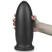 Plug Anal Gigante Preto Lovetoy com Ventosa 22 x 8,5 cm