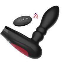 Plug anal inflavel com vibração e controle remoto