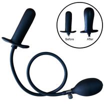Plug Anal Inflável de Silicone 11,5x3cm com Controle de Pressão