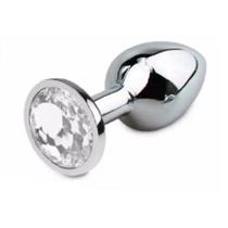 Plug Anal Iniciante P Estimulador Aço Inox Joia Brilhante