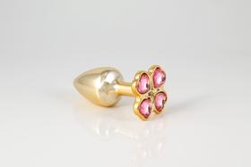 Plug Anal Jóia modelo Trevo Tamanho: P 6,5x2,5cm