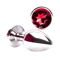 Plug Anal Joia P com Cristal Vermelho Plug Anal Joia P com Cristal Vermelho