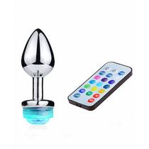 Plug Anal LED com Controle Remoto - Tamanho P - 13 Cores