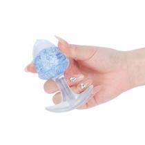 Plug Anal Médio de Silicone com Esfera de Vidro Interna para Estimulação Profunda