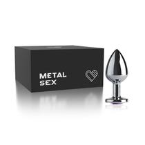 Plug Anal Metal Butt Pequeno - Cromado