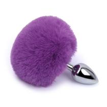 Plug Anal Metal Pequeno com Pom Pom - Acessório Sensual Plug Anal Metal Pequeno com Pom Pom - Acessório Sensual