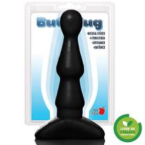 Plug Anal ondulado Bi-fase Preto Plug Anal ondulado Bi-fase Preto