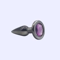 Plug Anal Ônix Slim com Pedra Brilhante - 3 Cores Hard