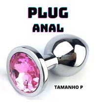 Plug Anal P Aço Inox Com Joia Cores Sortidas SEXSHOP
