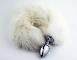Plug Anal P com Cauda de Raposa do Ártico