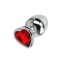 Plug Anal P com joia em Aço Dilatador Feminino Masculino Plug Anal P com joia em Aço Dilatador Feminino Masculino
