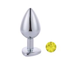 Plug Anal Prateado com Coração na Base Mpa1308-m Sex Toy Plug Anal Prateado com Coração na Base Mpa1308-m Sex Toy