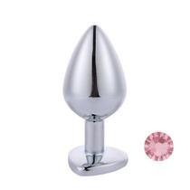 Plug Anal Prateado Com Coração Na Base Mpa1308-m Sex Toy Plug Anal Prateado Com Coração Na Base Mpa1308-m Sex Toy