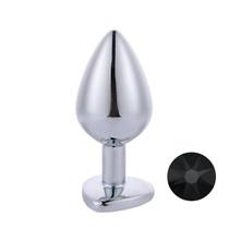 Plug Anal Prateado com Coração na Base Mpa1308-m Sex Toy Plug Anal Prateado com Coração na Base Mpa1308-m Sex Toy