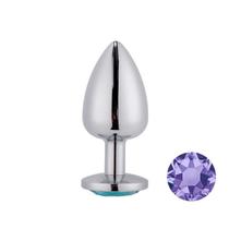 Plug Anal Prateado com Joia na Base Mpa1301-g Sex Toy